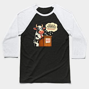 Cow Lover Retro Funny Quotes Baseball T-Shirt